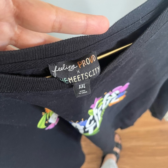 Graphic Sweatshirt Black is Beautiful  Floral XXL Pullover Casual Boho Cozy - Picture 8 of 8